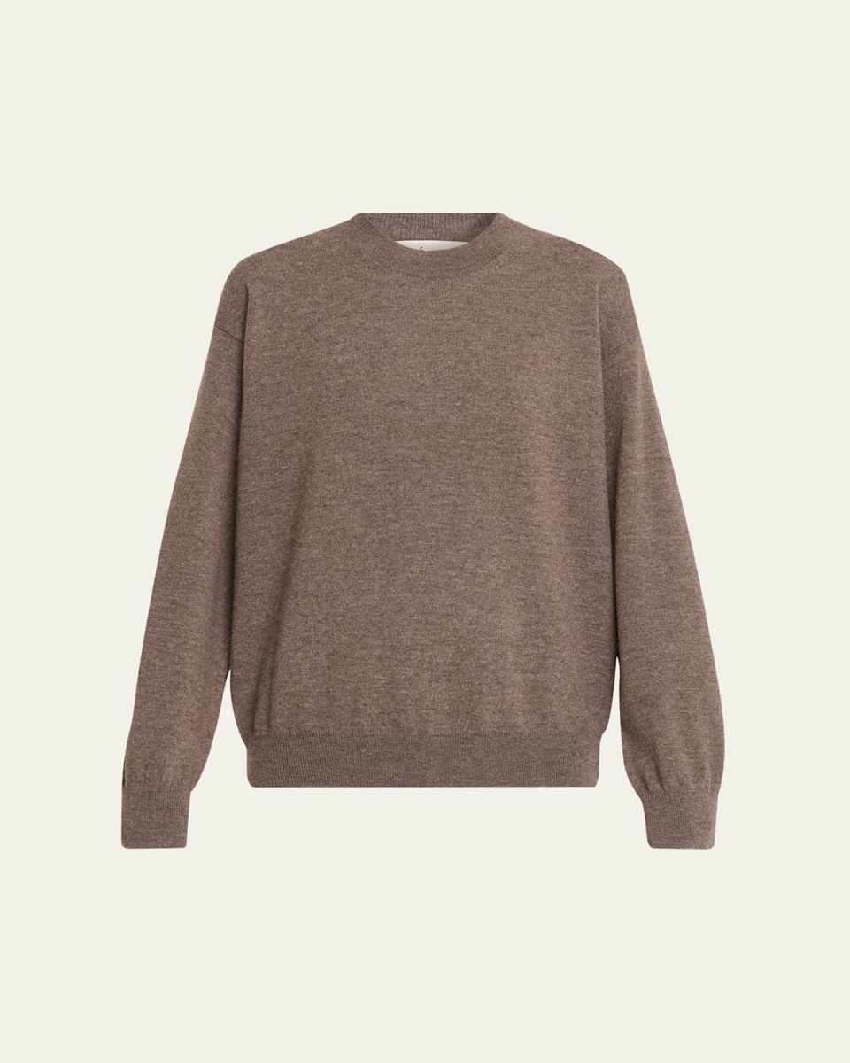 Crewneck Cashmere-Wool Sweater